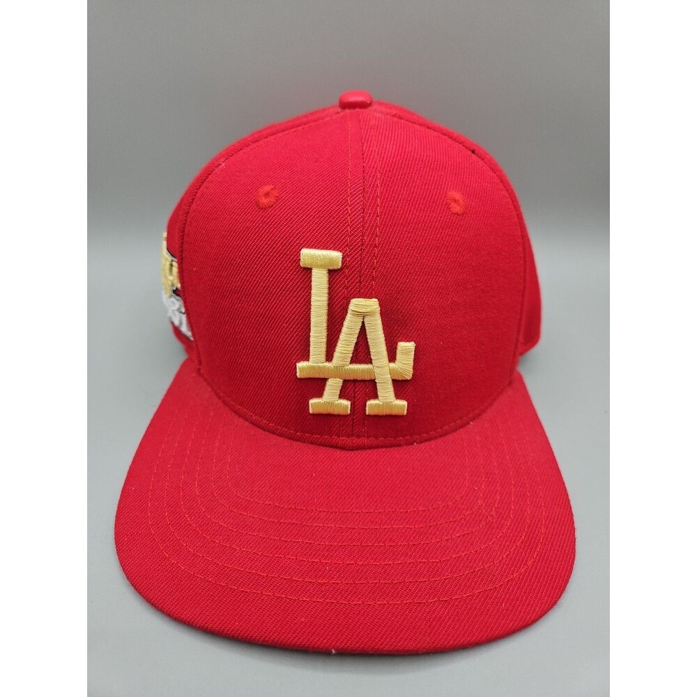 LOS ANGELES DODGERS 1981 WORLD SERIES SNAPBACK HAT Pro Standard Red